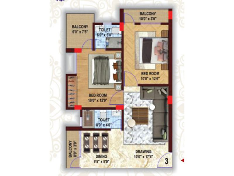 3BHK